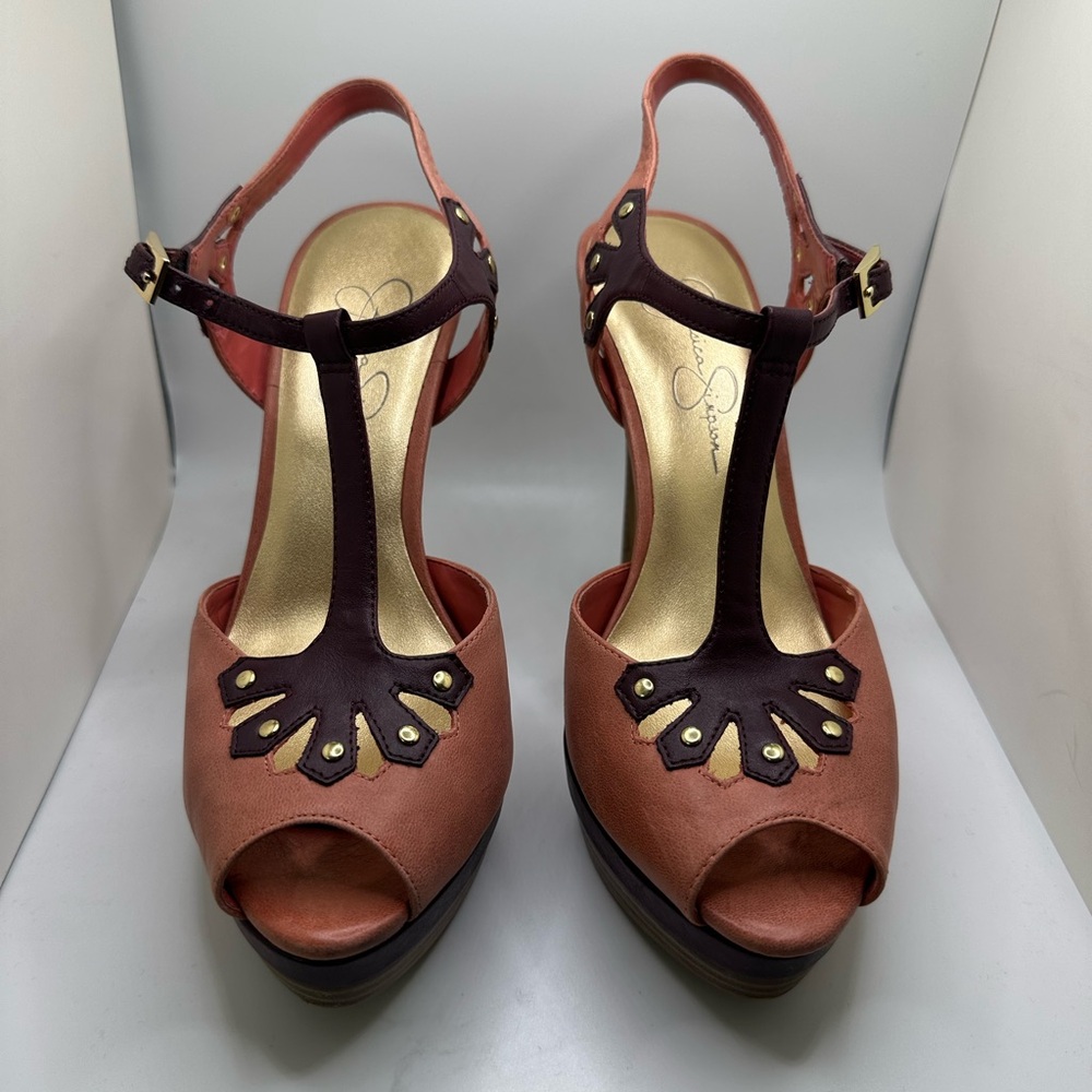 Jessica Simpson Guava-Purple Platform Heels
